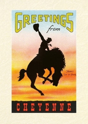 Vintage Lined Notebook Greetings from Cheyenne