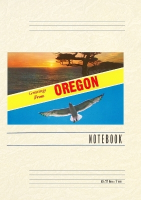 Vintage Lined Notebook Greetings from Oregon