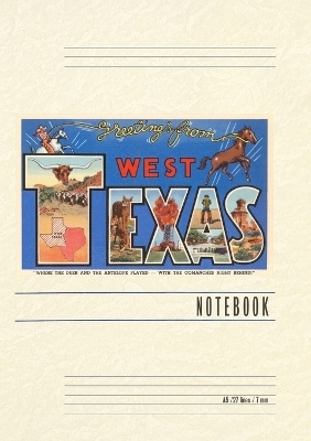 Vintage Lined Notebook Greetings from West Texas