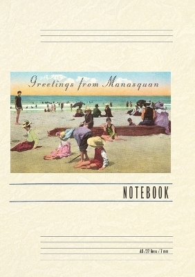 Vintage Lined Notebook Greetings from Manasquan, New Jersey