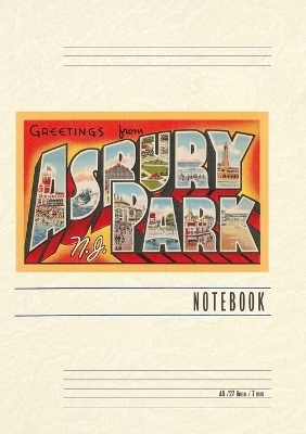 Vintage Lined Notebook Greetings from Asbury Park, New Jersey