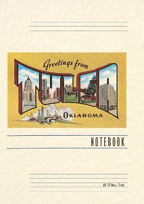 Vintage Lined Notebook Greetings from Tulsa