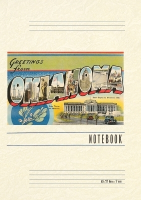 Vintage Lined Notebook Greetings from Oklahoma