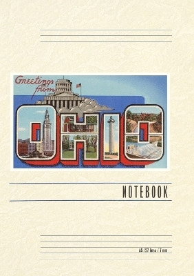 Vintage Lined Notebook Greetings from Ohio