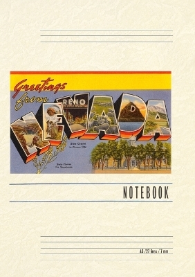 Vintage Lined Notebook Greetings from Nevada