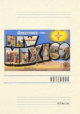 Vintage Lined Notebook Greetings from New Mexico