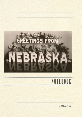 Vintage Lined Notebook Greetings from Nebraska