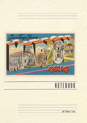 Vintage Lined Notebook Greetings from Marion