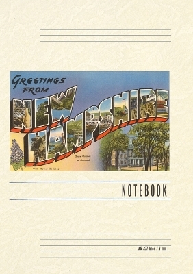 Vintage Lined Notebook Greetings from New Hampshire