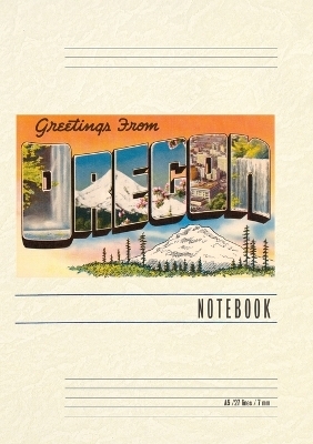 Vintage Lined Notebook Greetings from Oregon