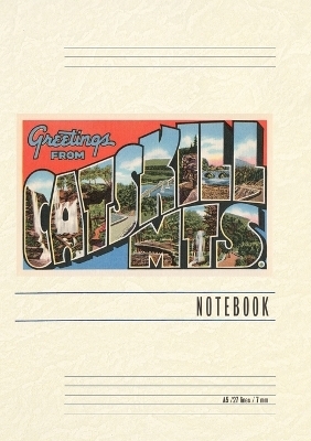 Vintage Lined Notebook Greetings from the Catskill Mountains, New York