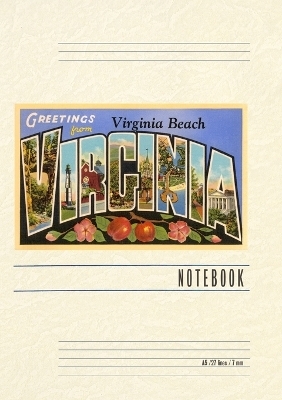 Vintage Lined Notebook Greetings from Virginia Beach