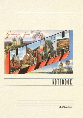 Vintage Lined Notebook Greetings from Utah