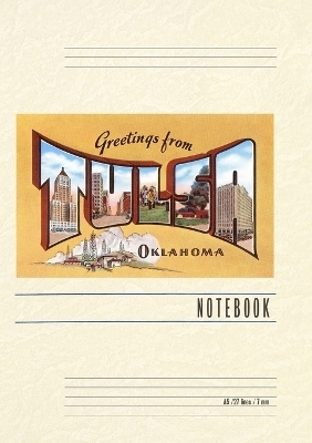 Vintage Lined Notebook Greetings from Tulsa