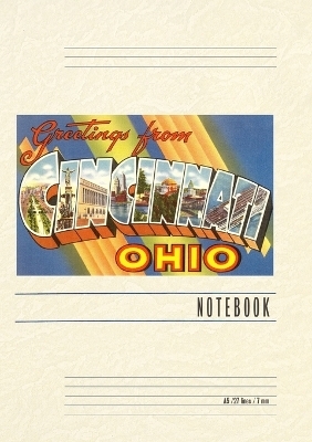 Vintage Lined Notebook Greetings from Cincinnati