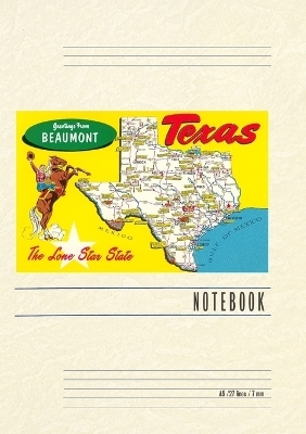 Vintage Lined Notebook Greetings from Beaumont