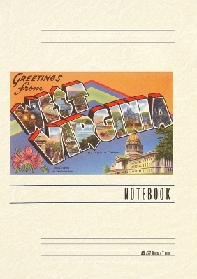 Vintage Lined Notebook Greetings from West Virginia