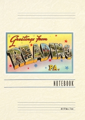 Vintage Lined Notebook Greetings from Reading, Pennsylvania