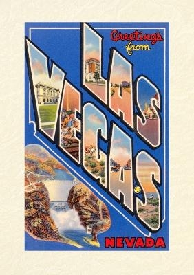 Vintage Lined Notebook Greetings from Las Vegas, Nevada