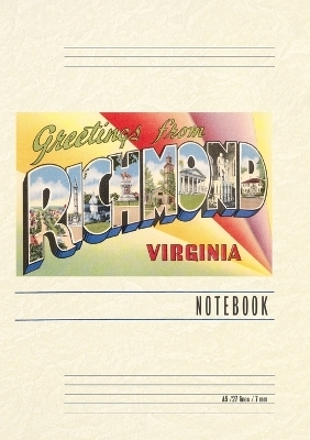 Vintage Lined Notebook Greetings from Richmond