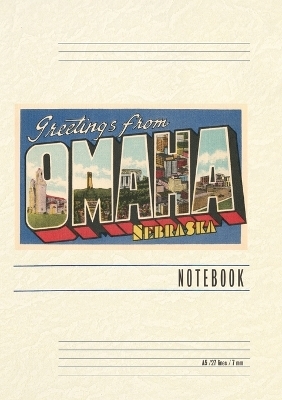 Vintage Lined Notebook Greetings from Omaha