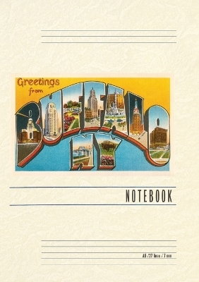 Vintage Lined Notebook Greetings from Buffalo, New York