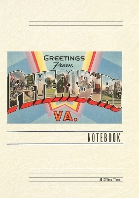 Vintage Lined Notebook Greetings from Petersburg