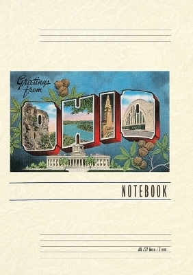 Vintage Lined Notebook Greetings from Ohio