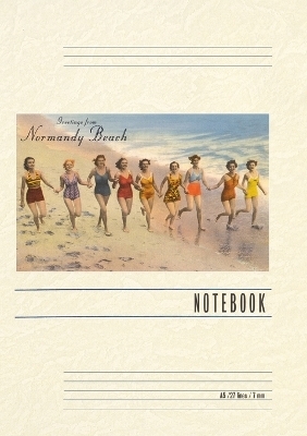 Vintage Lined Notebook Greetings from Normandy Beach, New Jersey