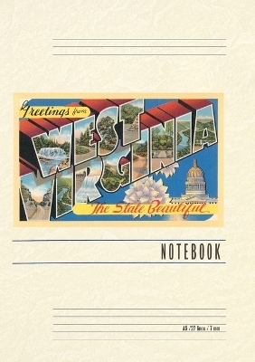 Vintage Lined Notebook Greetings from West Virginia