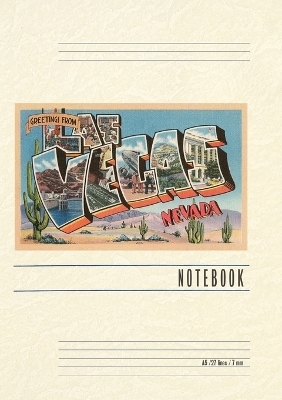 Vintage Lined Notebook Greetings from Las Vegas, Nevada