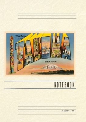 Vintage Lined Notebook Greetings from Tacoma