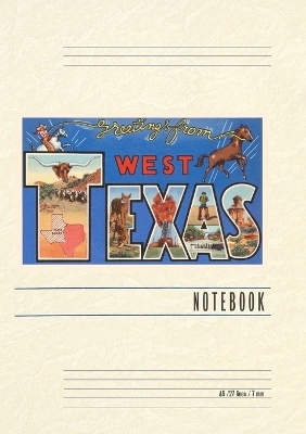 Vintage Lined Notebook Greetings from West Texas