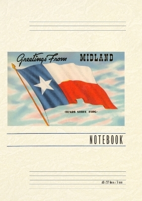 Vintage Lined Notebook Greetings from Midland, Texas