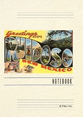 Vintage Lined Notebook Greetings from Ruidoso, New Mexico