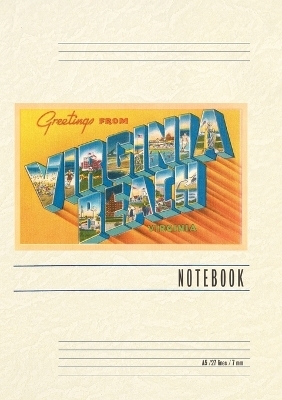 Vintage Lined Notebook Greetings from Virginia Beach