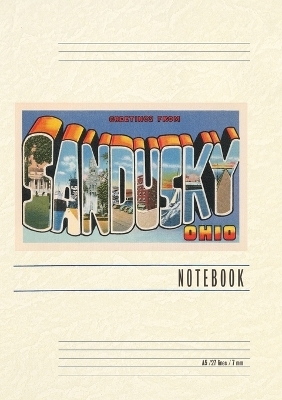 Vintage Lined Notebook Greetings from Sandusky