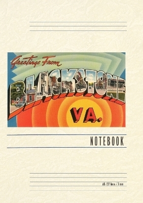 Vintage Lined Notebook Greetings from Blackstone