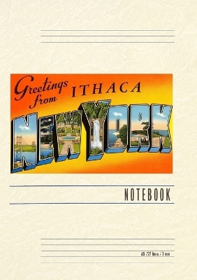 Vintage Lined Notebook Greetings from Ithaca, New York