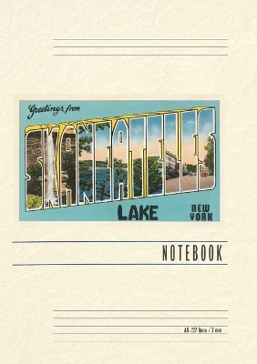 Vintage Lined Notebook Greetings from Skaneateles Lake, New York