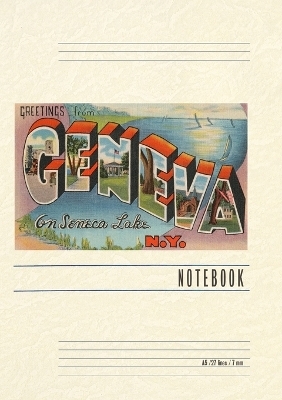 Vintage Lined Notebook Greetings from Geneva, New York