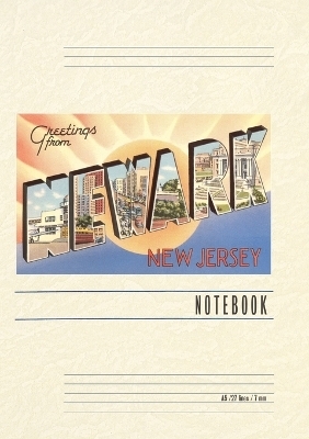 Vintage Lined Notebook Greetings from Newark