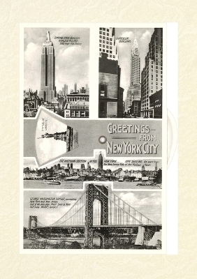 Vintage Lined Notebook Greetings from New York City, Scenes