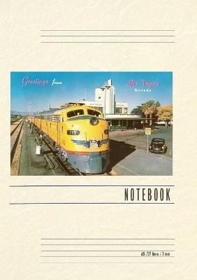 Vintage Lined Notebook Greetings from Las Vegas