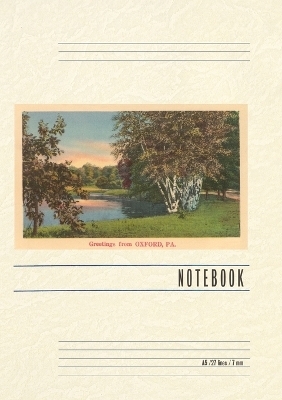 Vintage Lined Notebook Greetings from Oxford, Pennsylvania