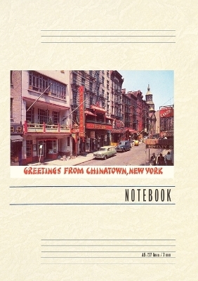 Vintage Lined Notebook Greetings from Chinatown, New York