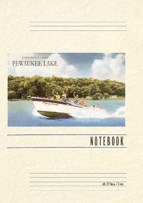 Vintage Lined Notebook Greetings from Pewaukee Lake