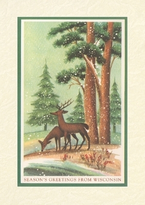 Vintage Lined Notebook Season's Greetings from Wisconsin