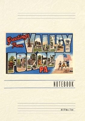 Vintage Lined Notebook Greetings from Valley Forge, Pennsylvania