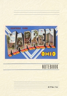 Vintage Lined Notebook Greetings from Warren